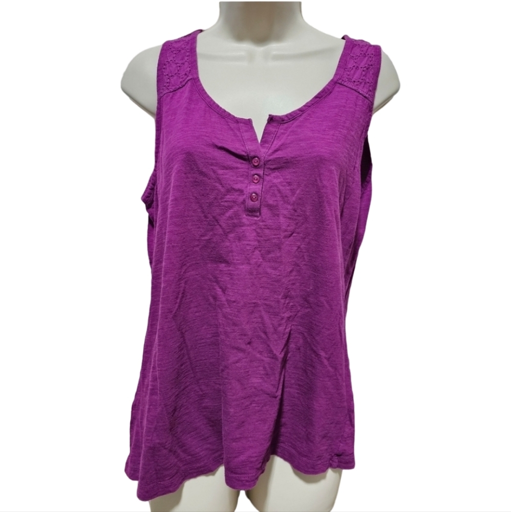 Women's Loft Purple Tank Top